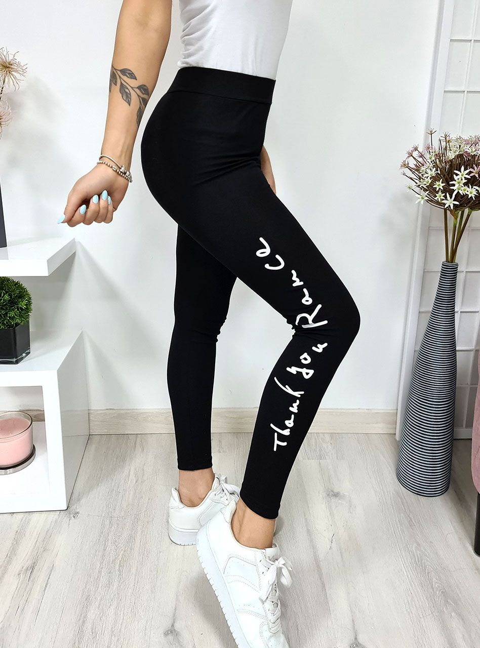 Yolanda, feliratos leggings (fekete) Yolanda, feliratos leggings (fekete)