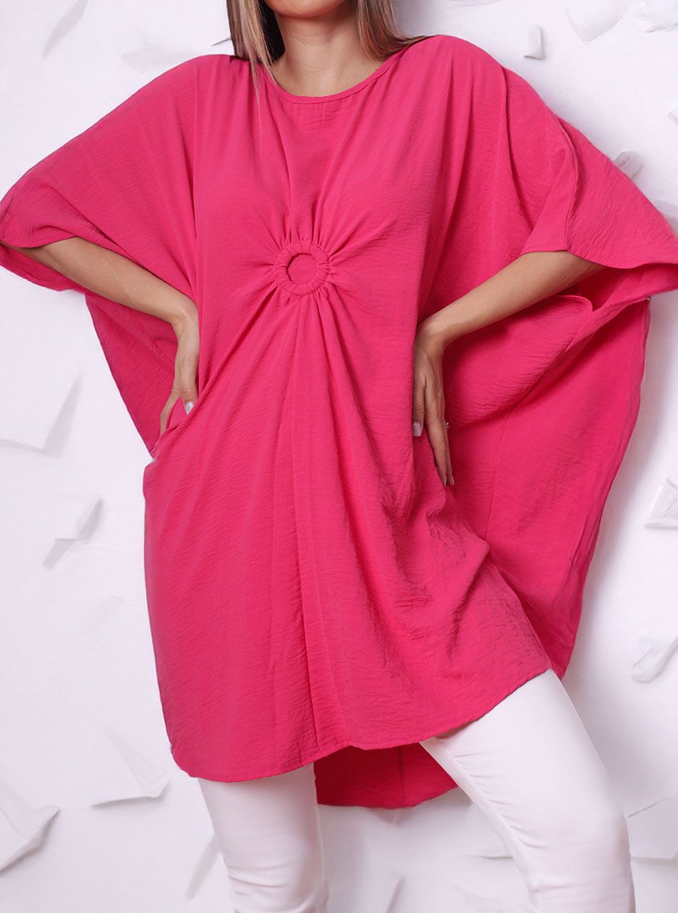 Sophie, egyszínű lenge tunika (pink)