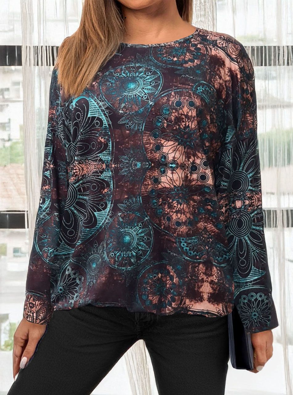 Gumis aljú, mintás felső I.