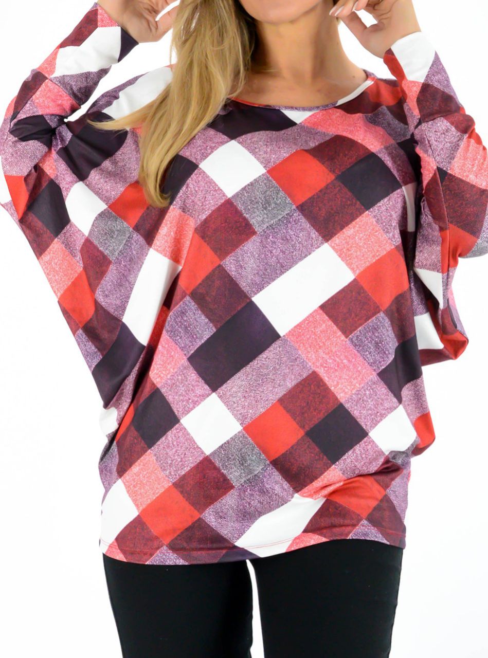 Mintás denevér felső V.