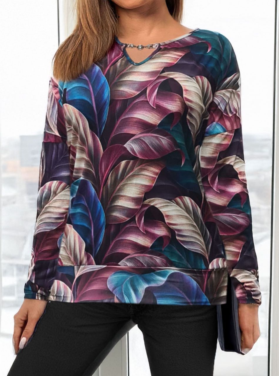 Passzés aljú, mintás felső II.