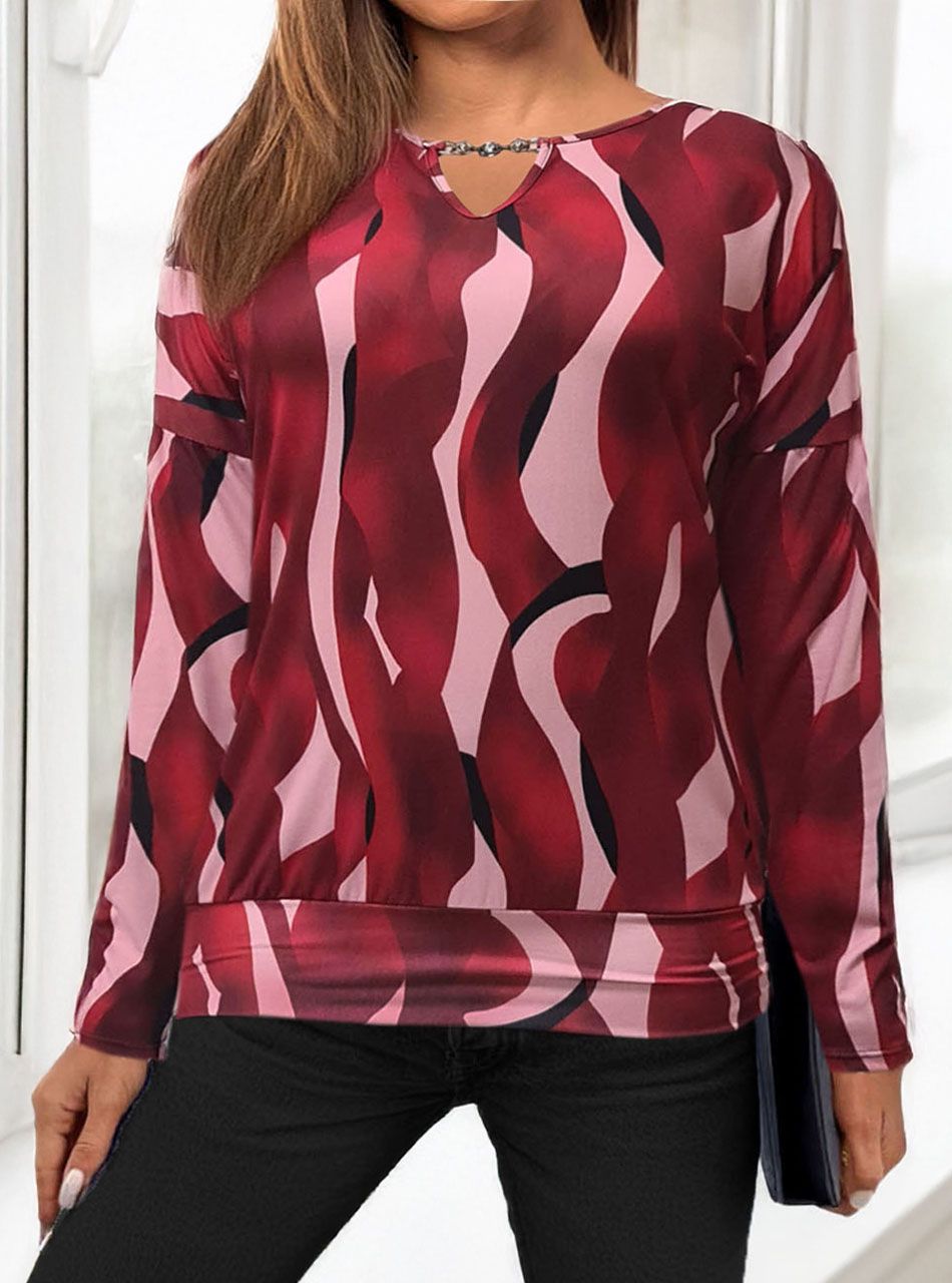 Passzés aljú, mintás felső XI.