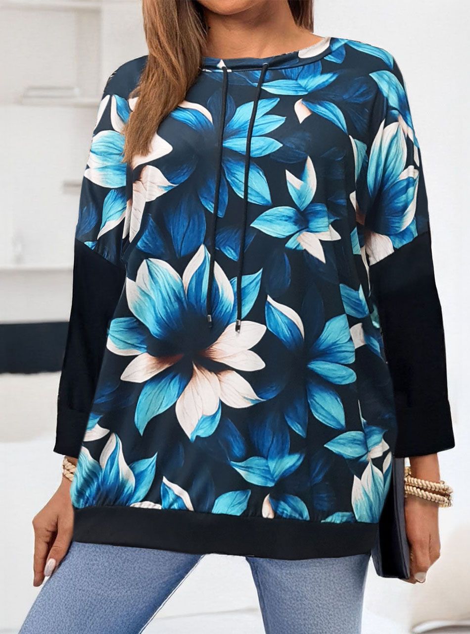 Nyaknál húzható, mintás zsebes felső IX.