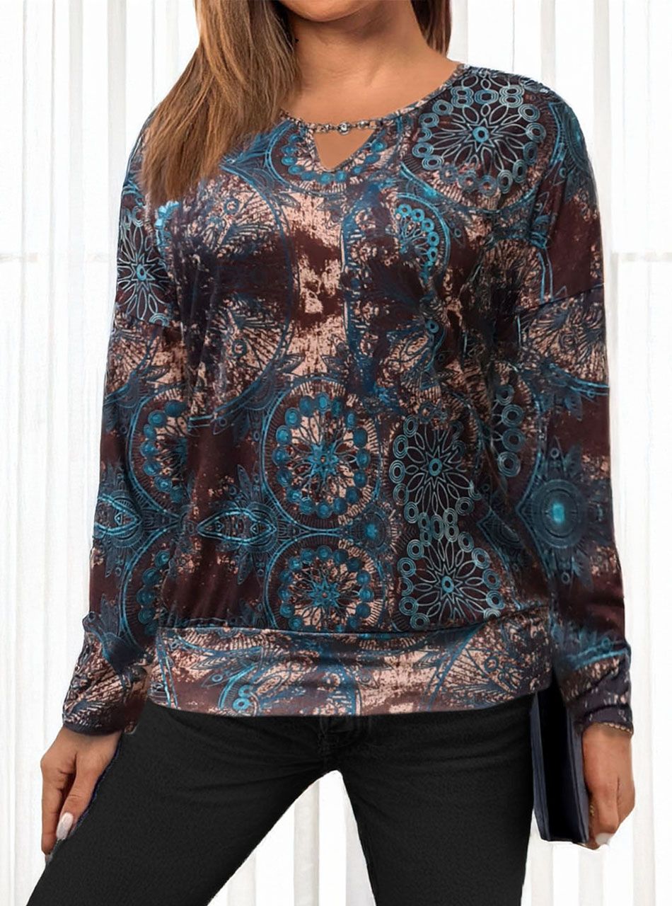 Passzés aljú, mintás felső XIII.