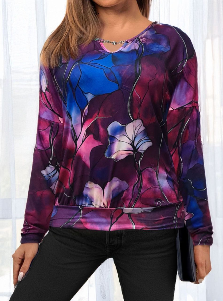 Passzés aljú, mintás felső XIV.