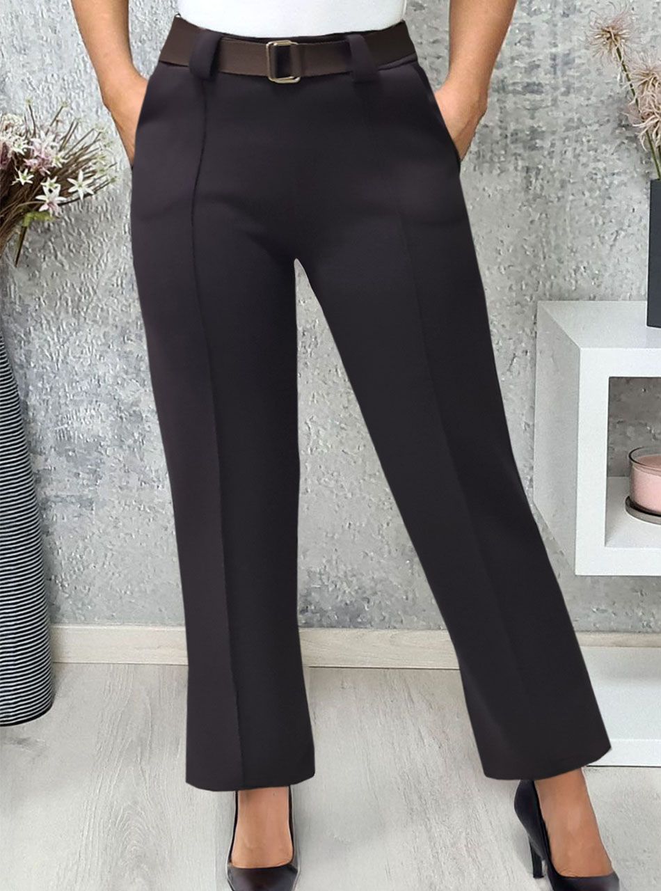 Celine, gumis derekú öves nadrág (csokibarna)