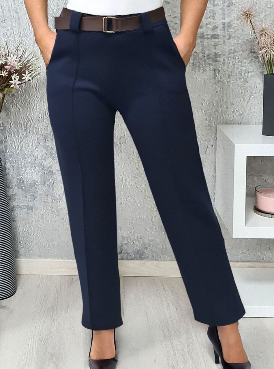 Celine, gumis derekú öves nadrág (sötétkék)