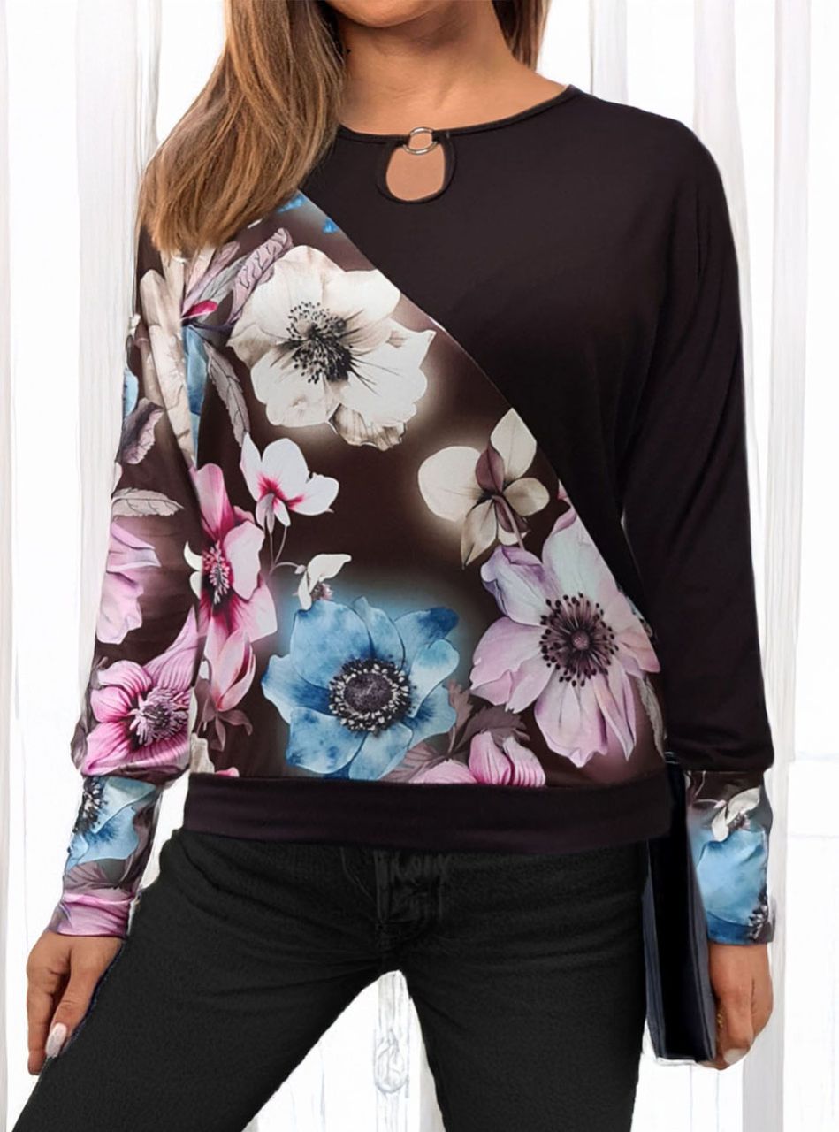 Csepp kivágású, átlós-mintás felső II.