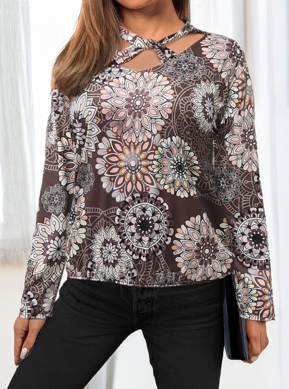 Keresztpántos, gumis aljú mintás felső III.