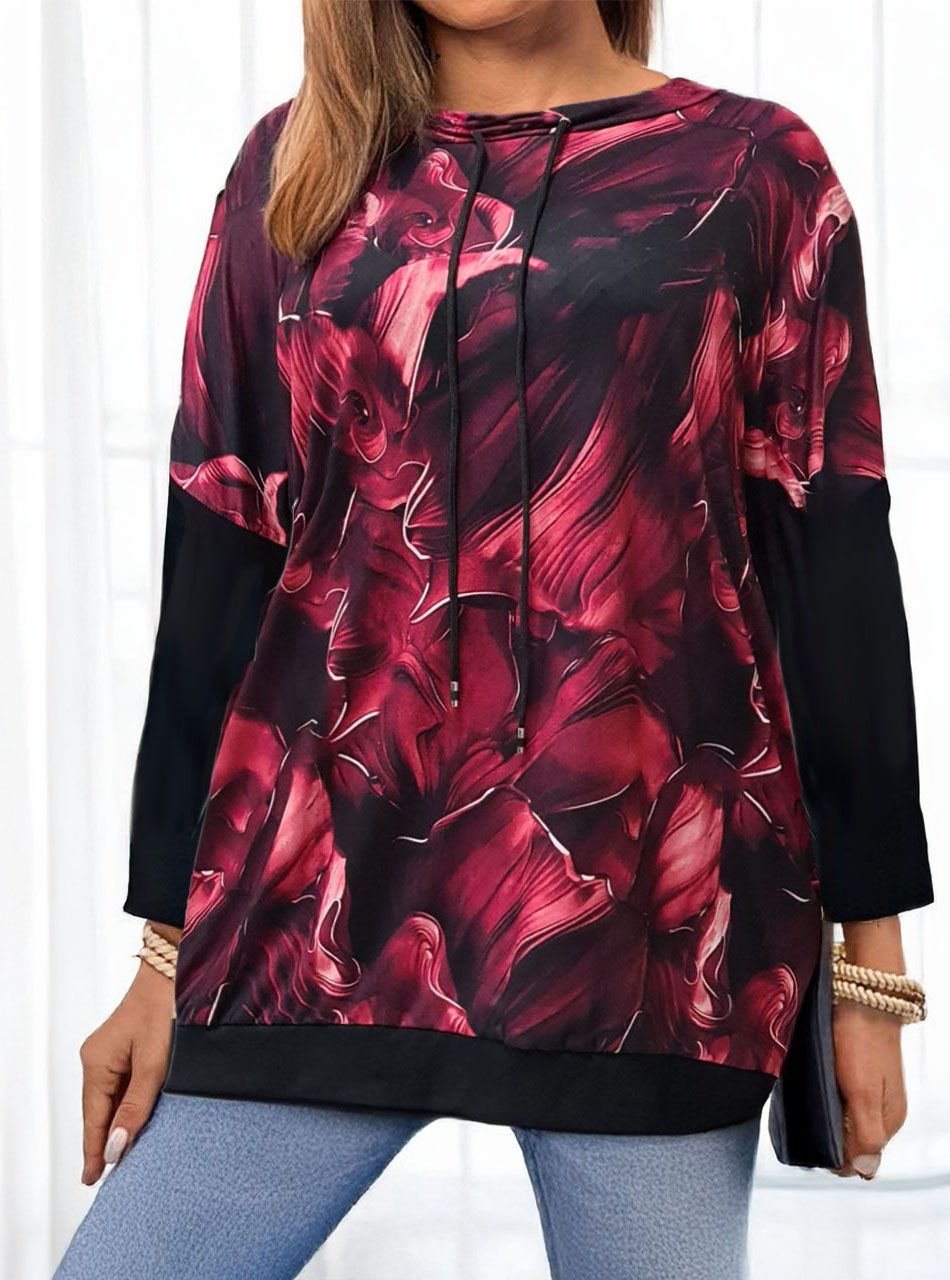 Nyaknál húzható, mintás zsebes felső XIV. 