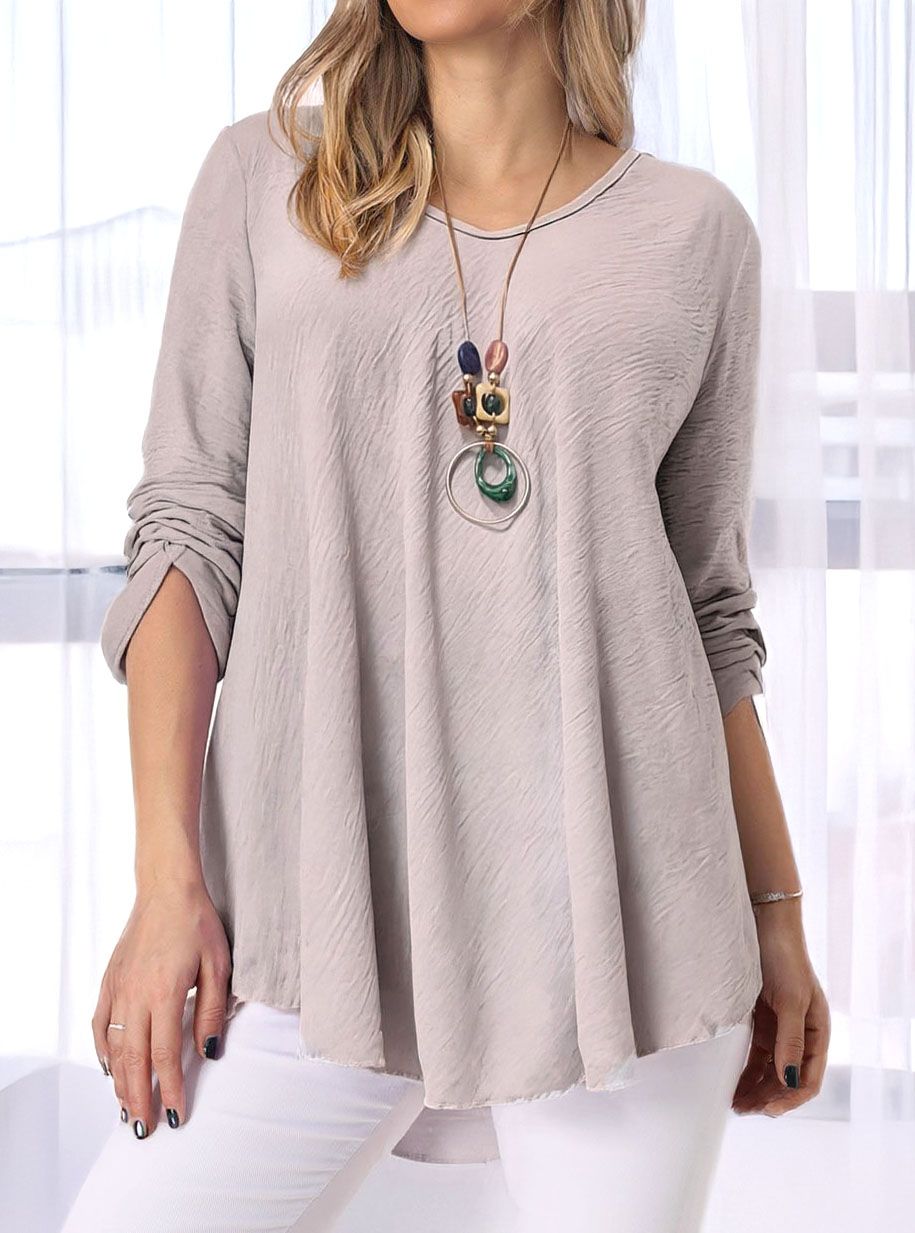 Kerekített aljú, A vonalú felső nyaklánccal (tejeskávé)