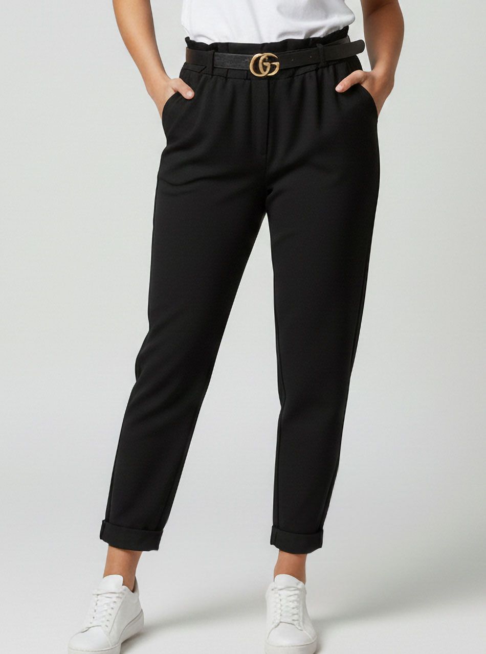 Destiny, zsebes nadrág övvel (fekete)