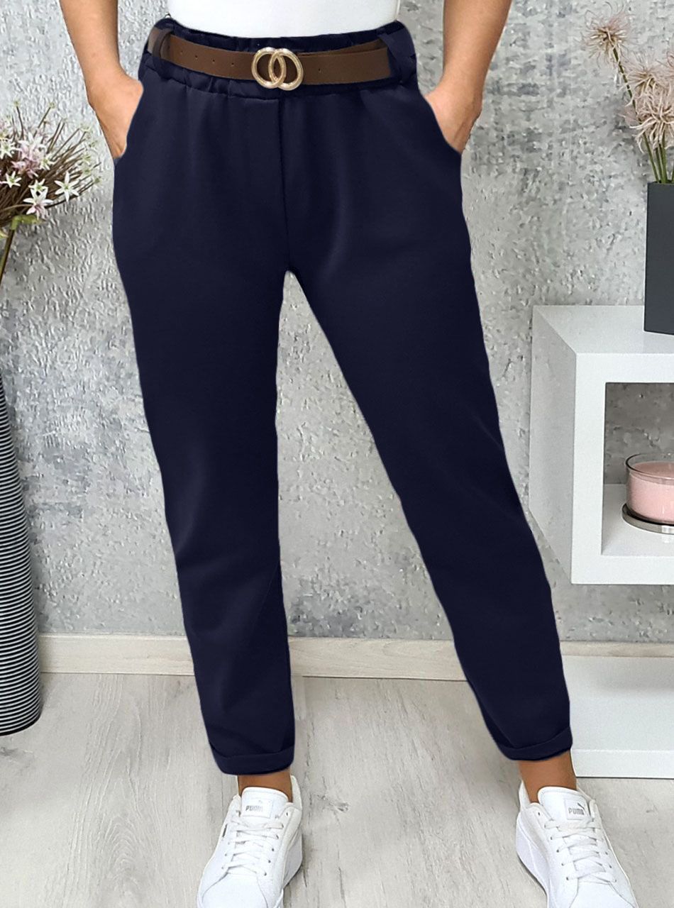 Diane, gumis derekú zsebes nadrág (sötétkék)