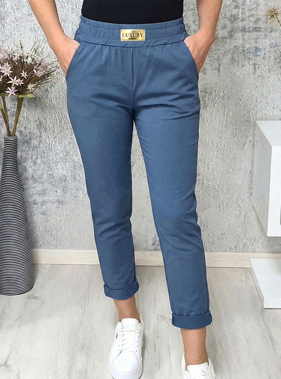 Leah, gumis derekú zsebes nadrág (farmerkék)