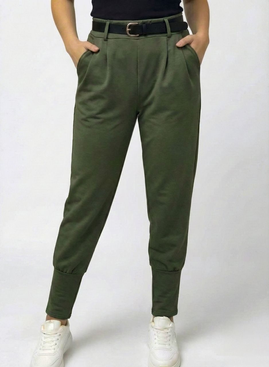 Jane, zsebes nadrág övvel (kheki)