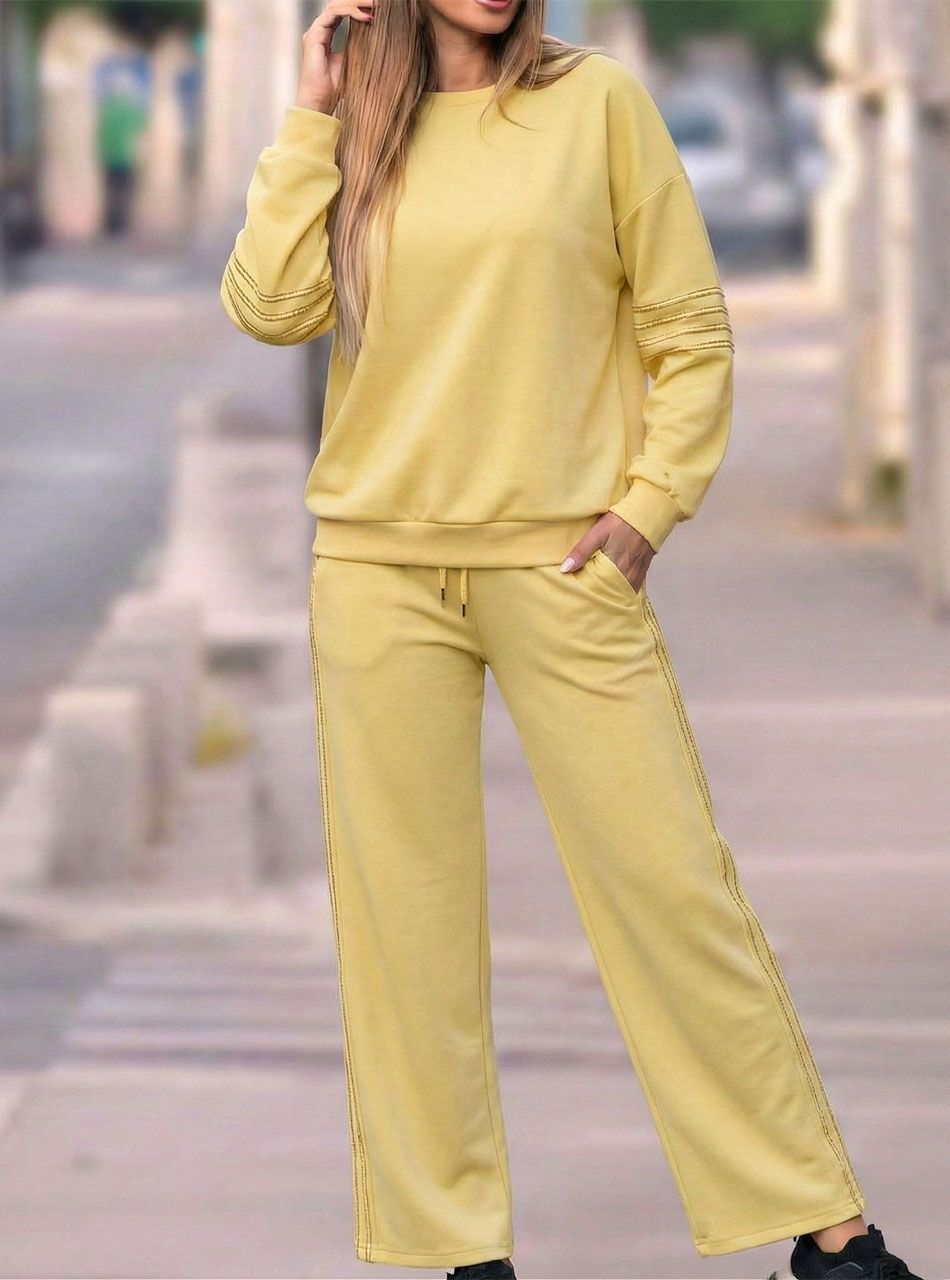 Ariel, kerek nyakú együttes (sárga)