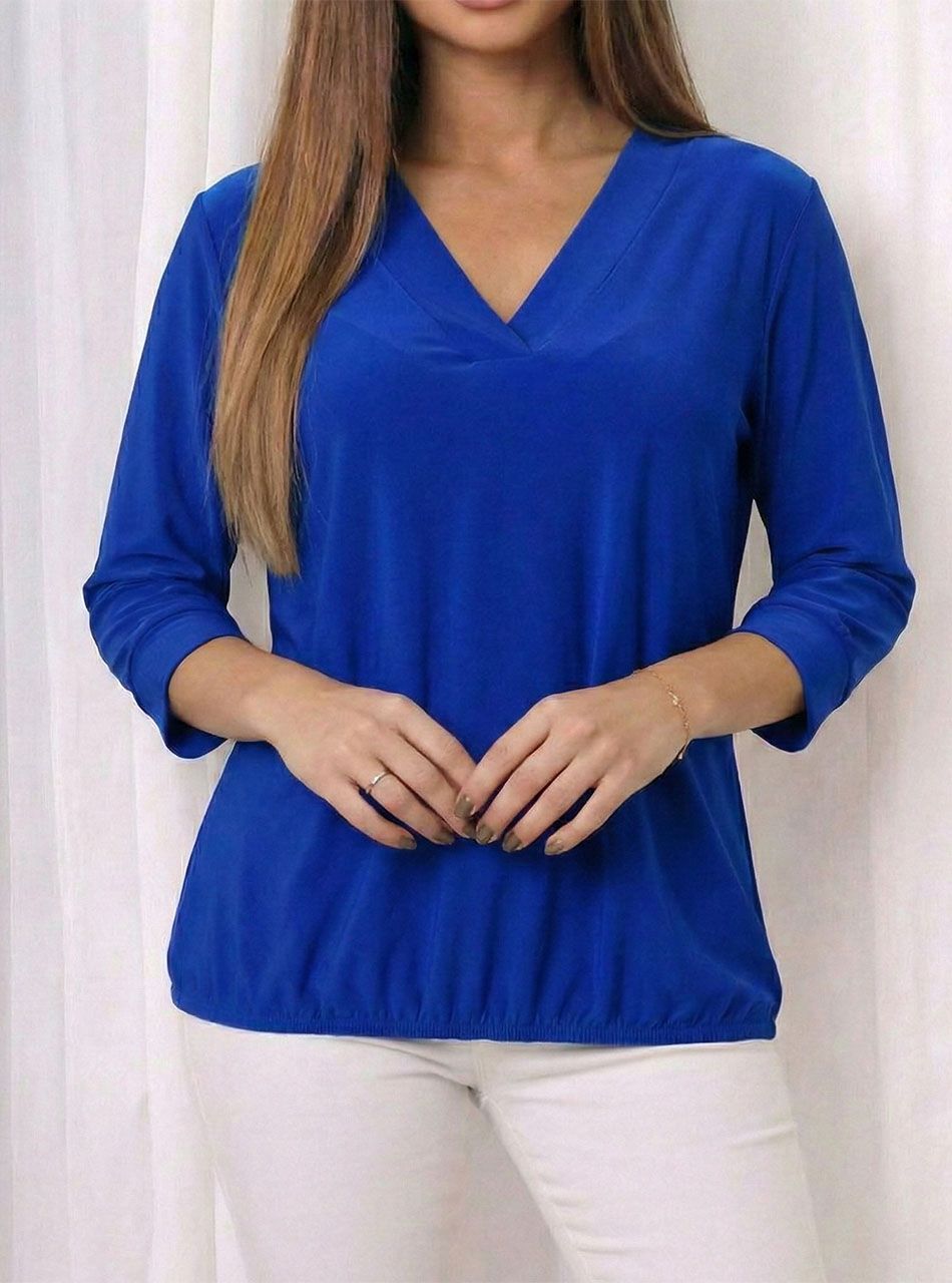 Holly, gumis aljú Vnyakú felső (királykék)