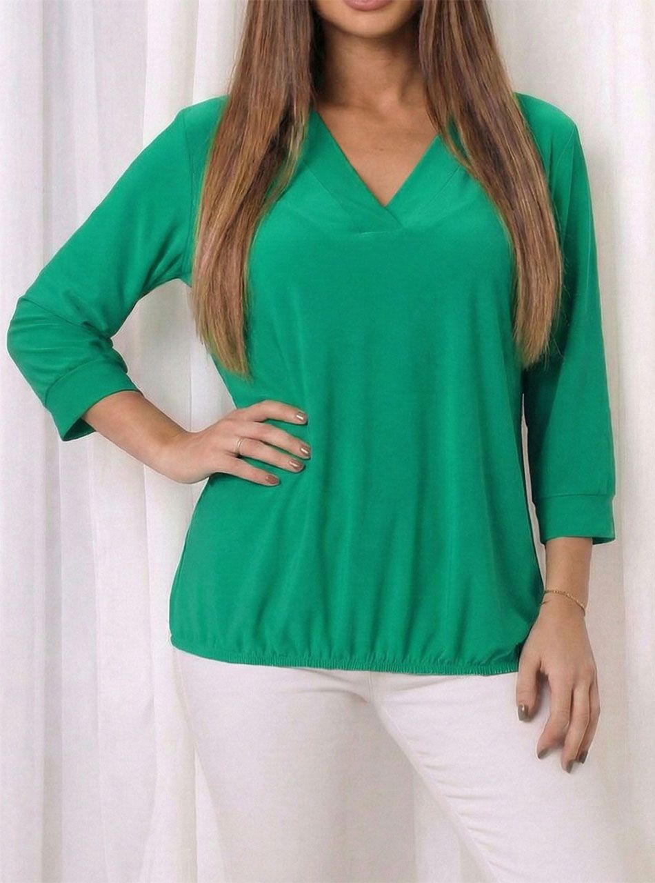 Holly, gumis aljú Vnyakú felső (zöld)