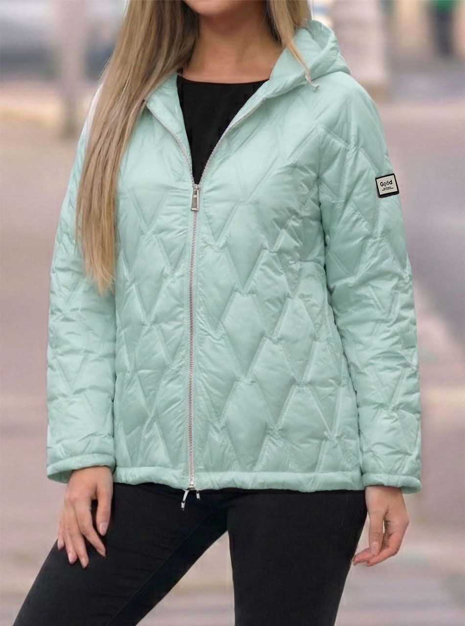 Steppelt átmeneti kabát (világoszöld)