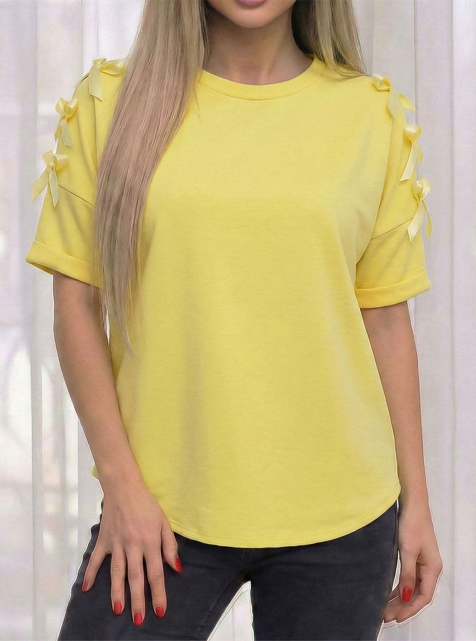 Melody, masnis vállú felső (sárga)