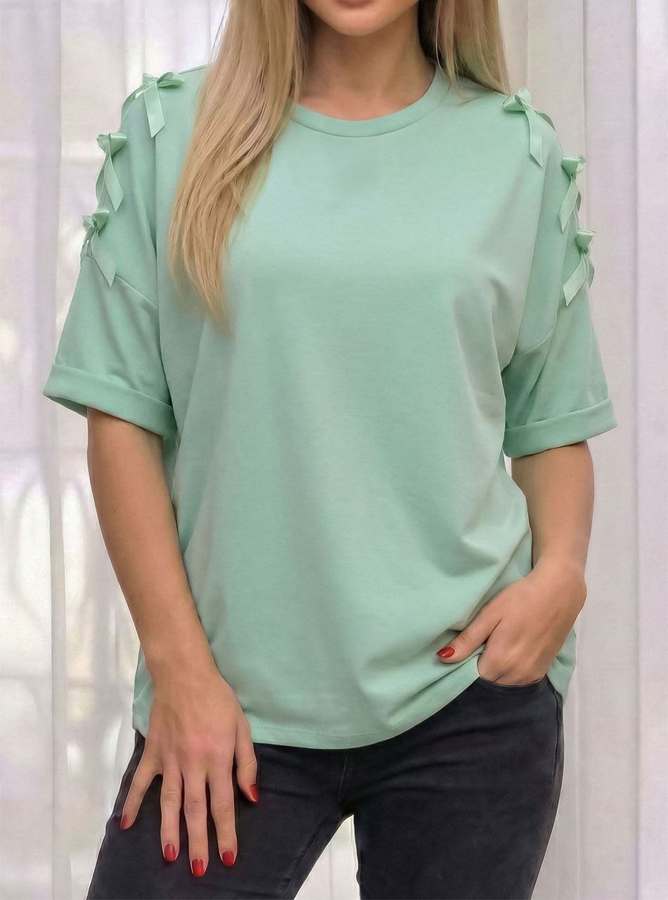 Melody, masnis vállú felső (világoszöld)