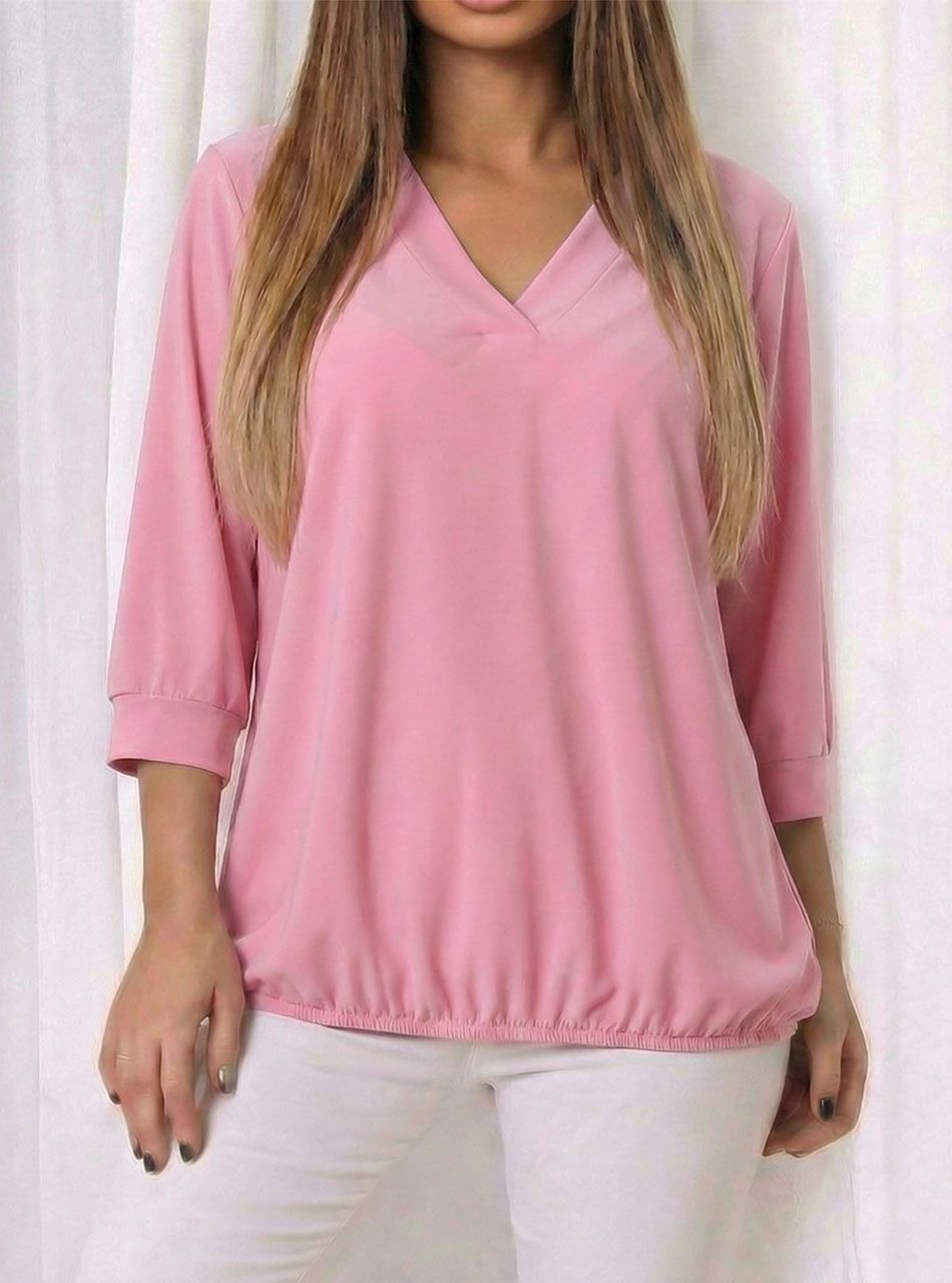 Holly, gumis aljú Vnyakú felső (rózsaszín)