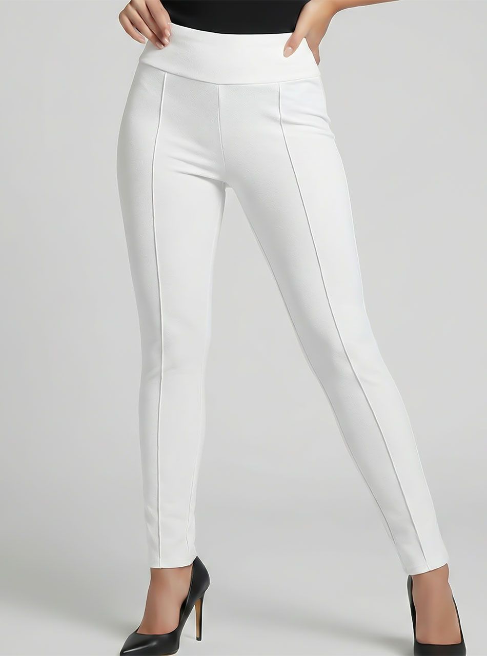 Tracy, elején tűzött leggings (fehér)