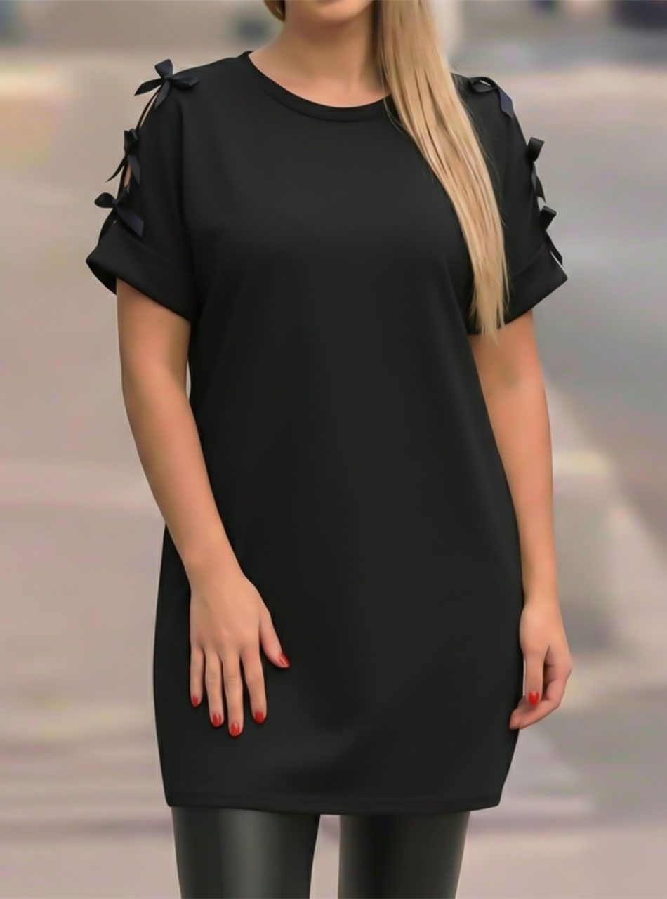 Masnis vállú tunika (fekete)