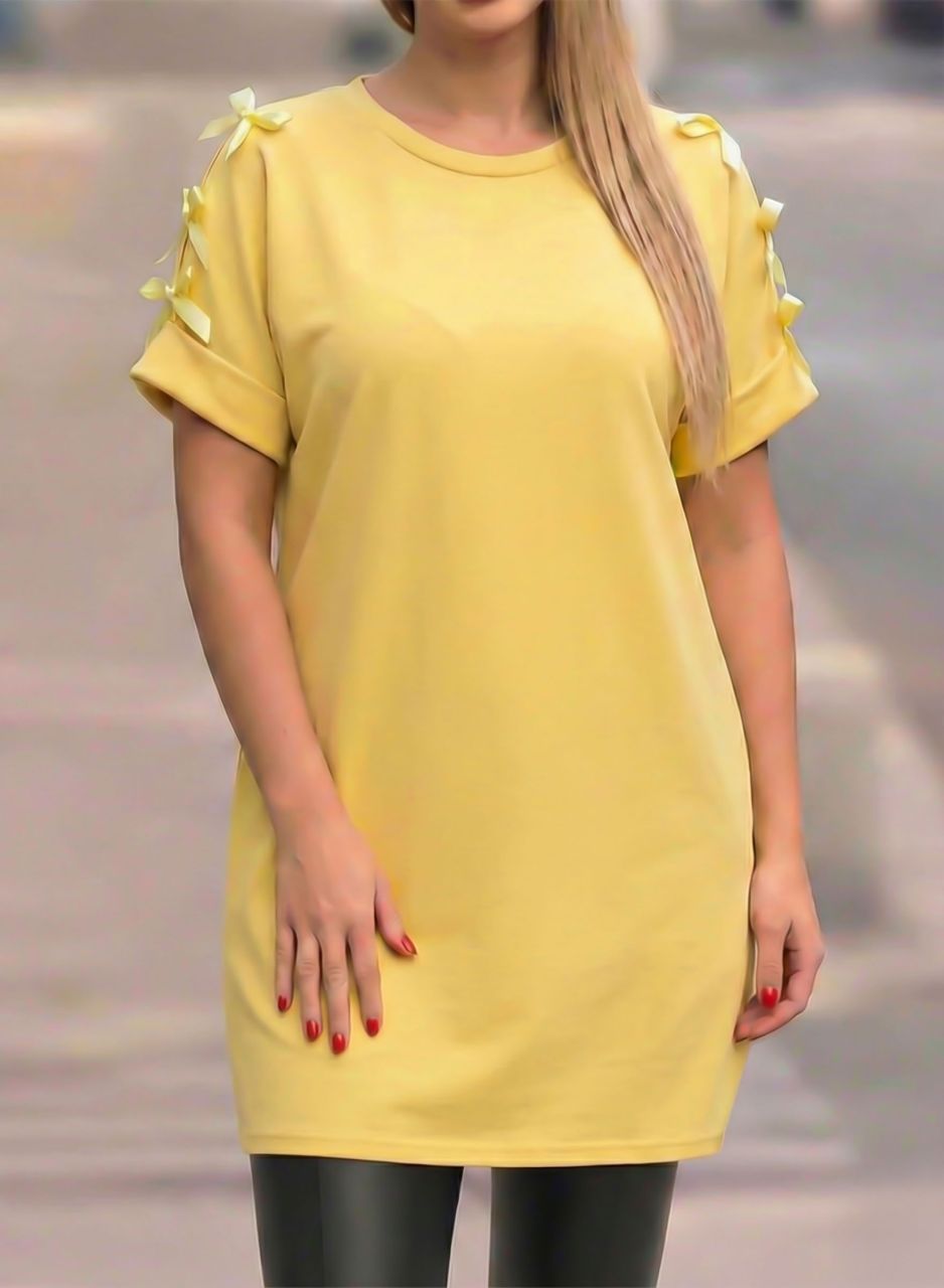 Masnis vállú tunika (sárga)