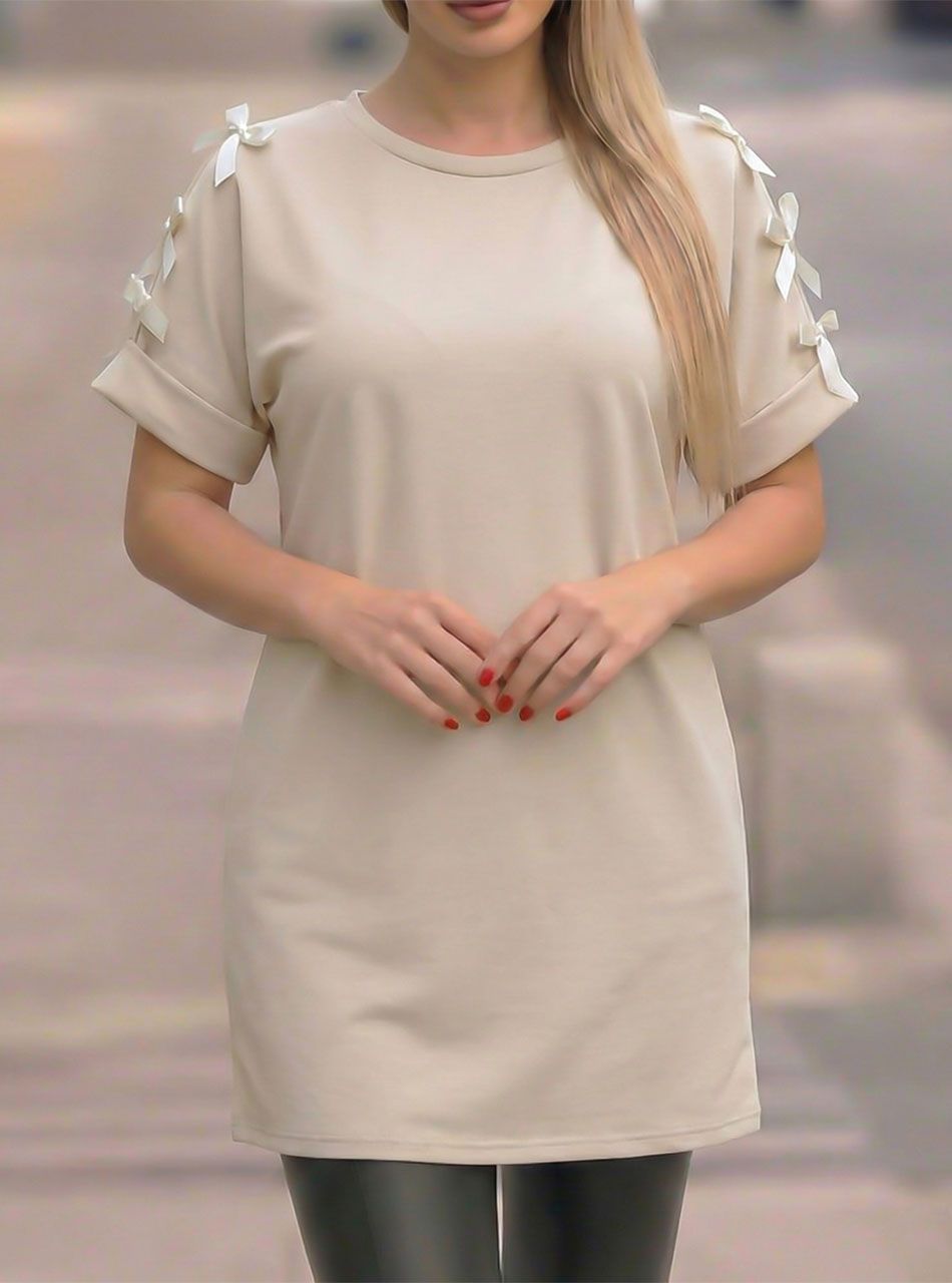 Masnis vállú tunika (bézs)