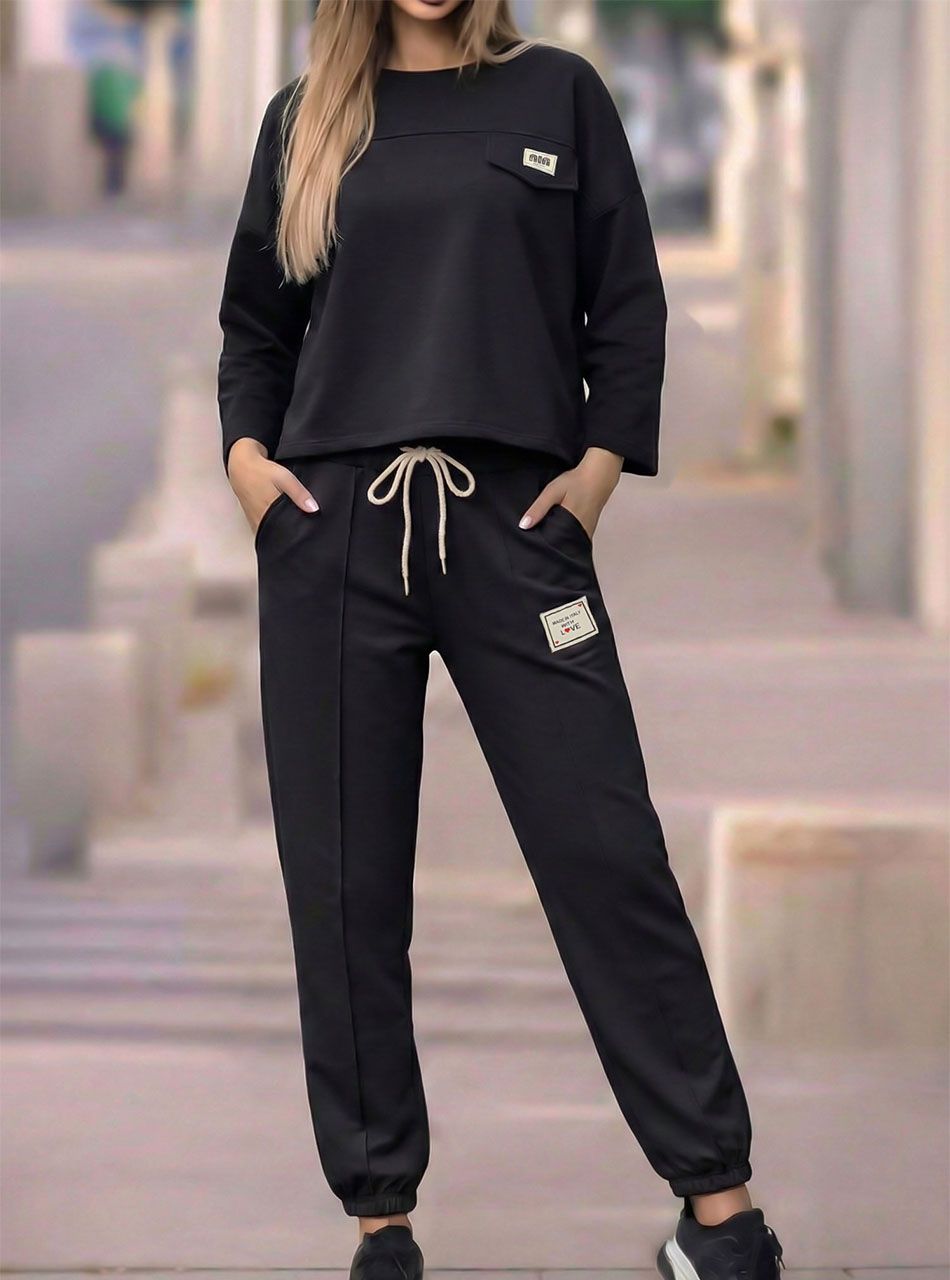 Díszzsebes együttes (fekete)