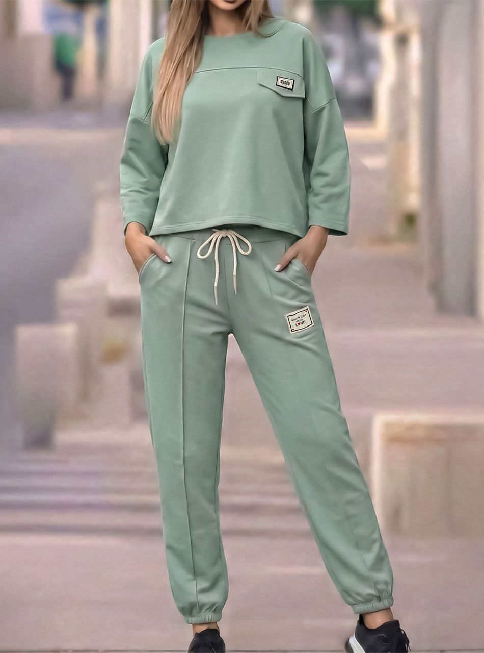 Díszzsebes együttes (világoszöld)