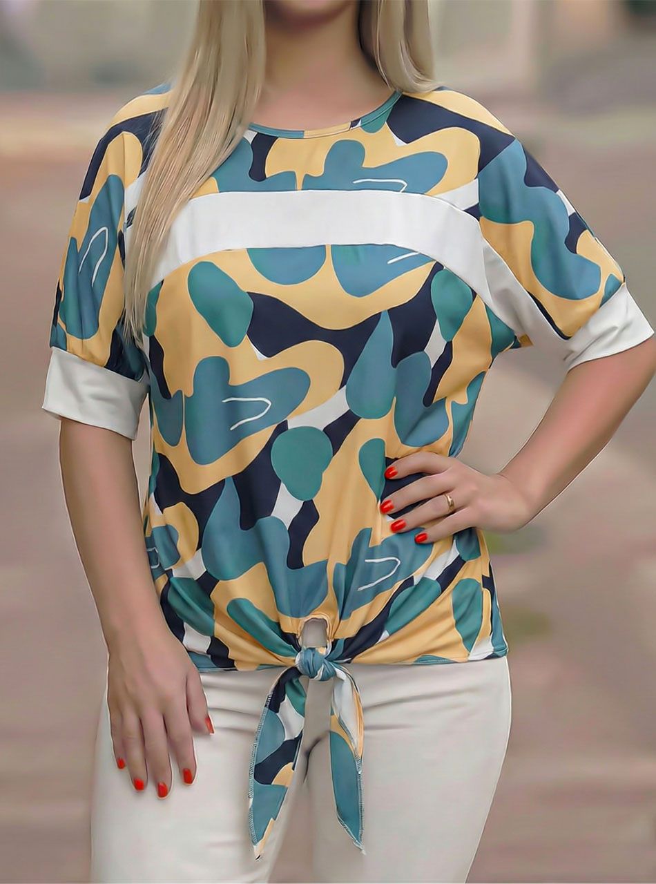 YesStory, alján kötős mintás felső I.