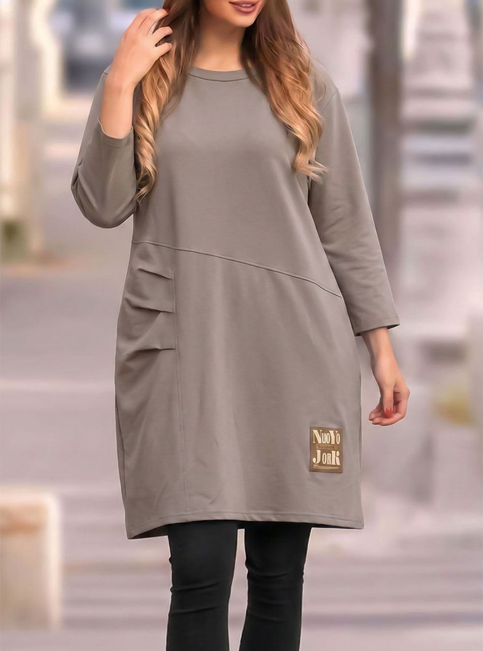 Karen, elején tűzött ruha (tejeskávé)