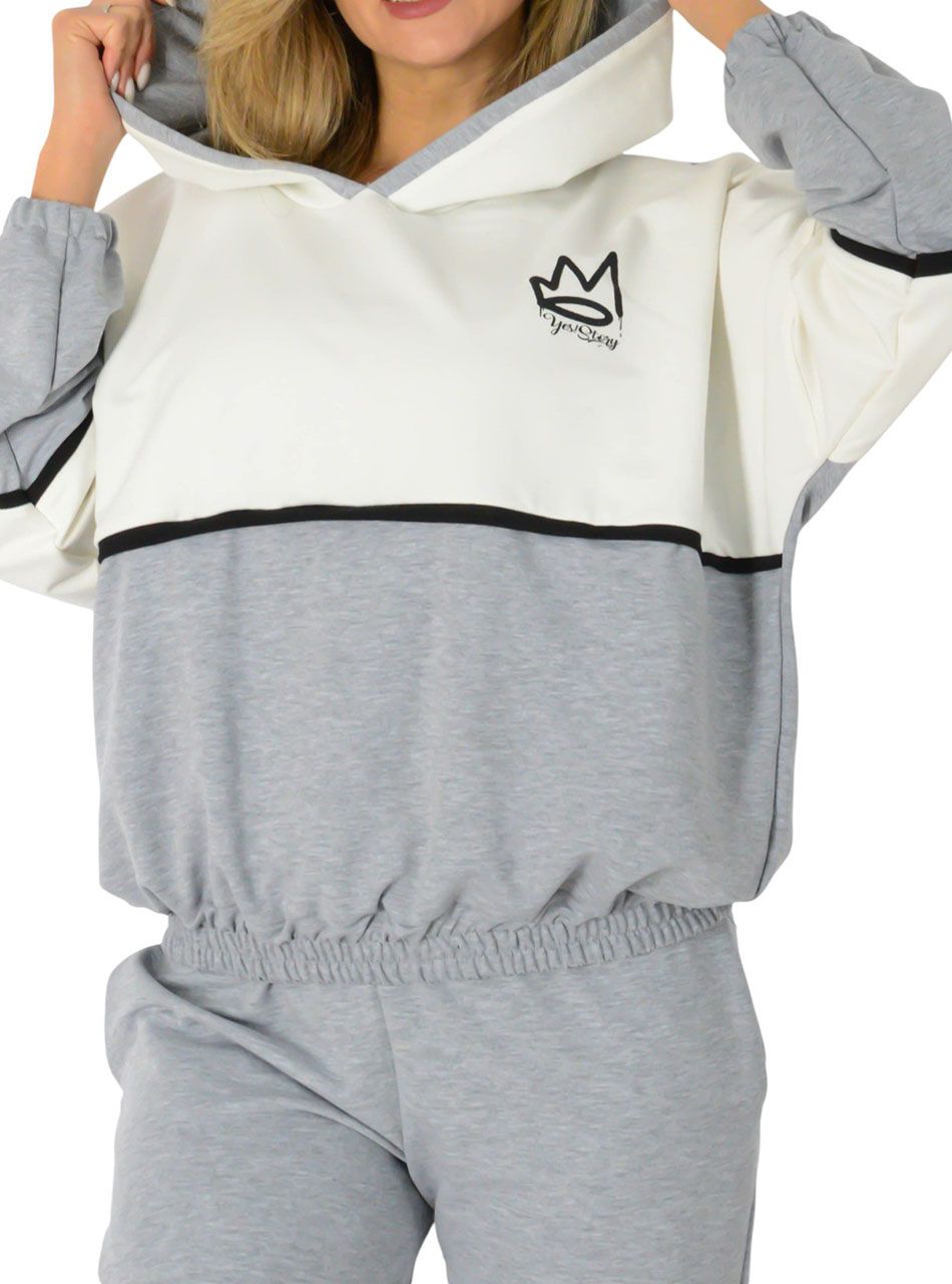 YesStory, kapucnis együttes (szürke)