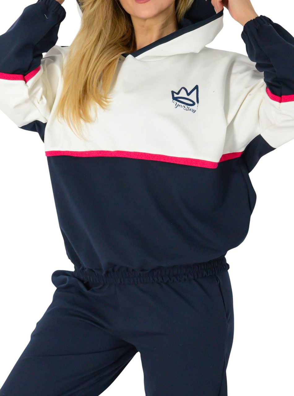 YesStory, kapucnis együttes (sötétkék)