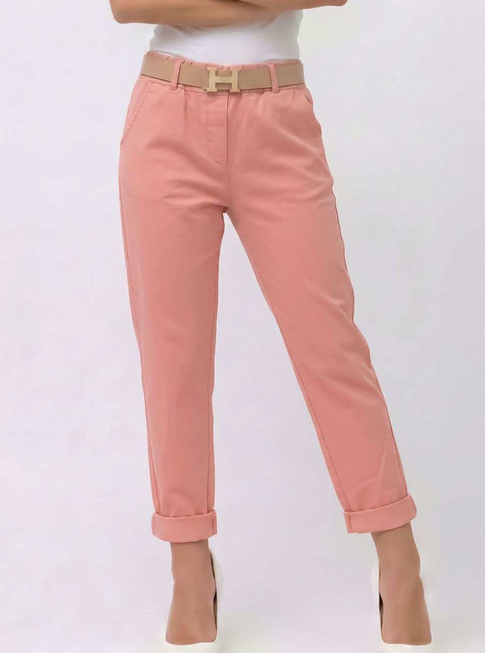 Heidi, gumis derekú zsebes nadrág övvel (barack)