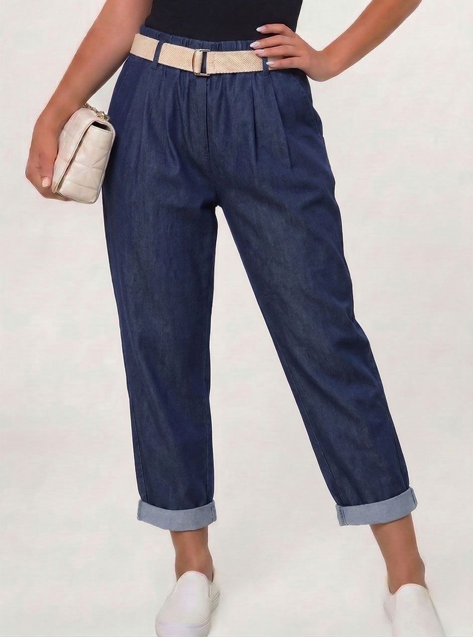 Shirley, farmer hatású gumis derekú zsebes nadrág III.