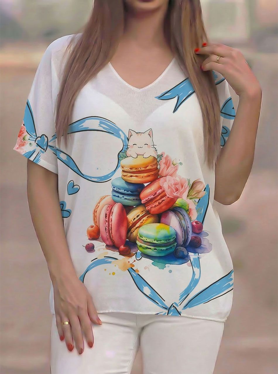 V nyakú, vékony-puha felső I.