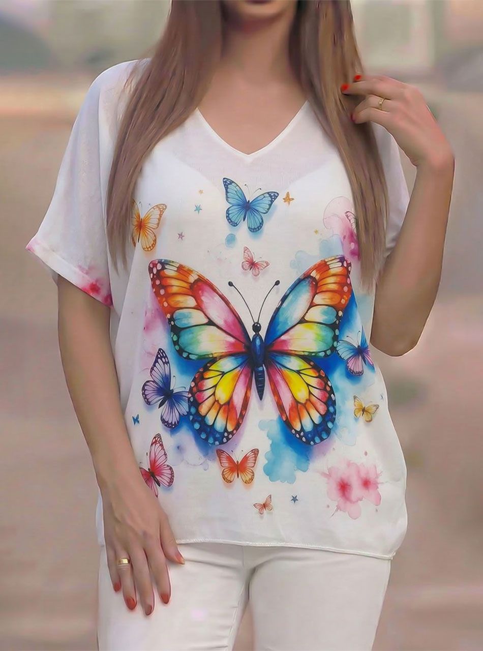 V nyakú, vékony-puha felső VII.