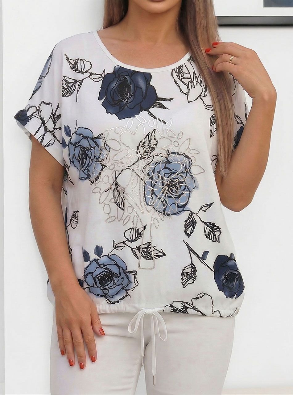 Alján kötős, mintás felső VI.