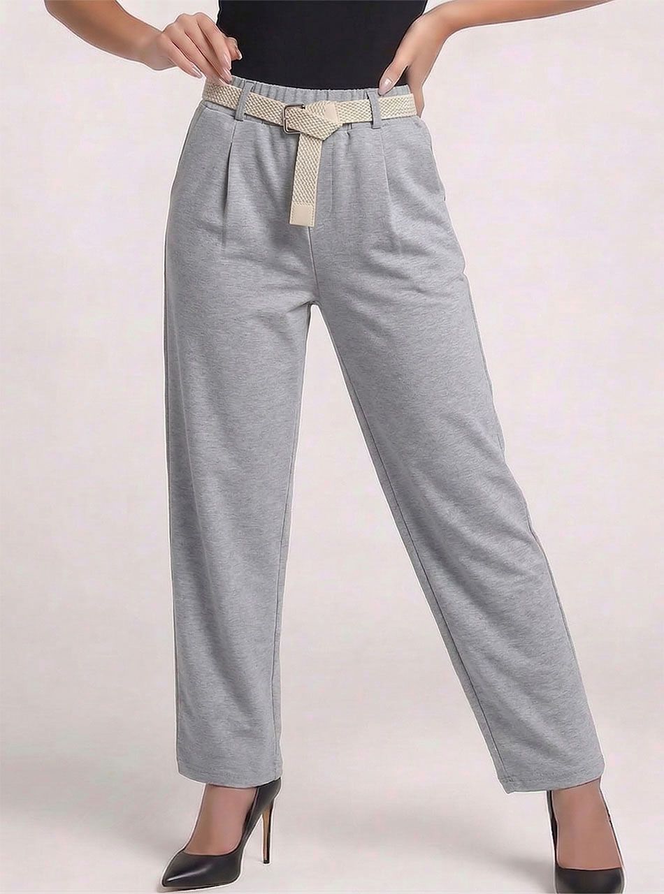 Ashley, zsebes nadrág övvel (szürke)