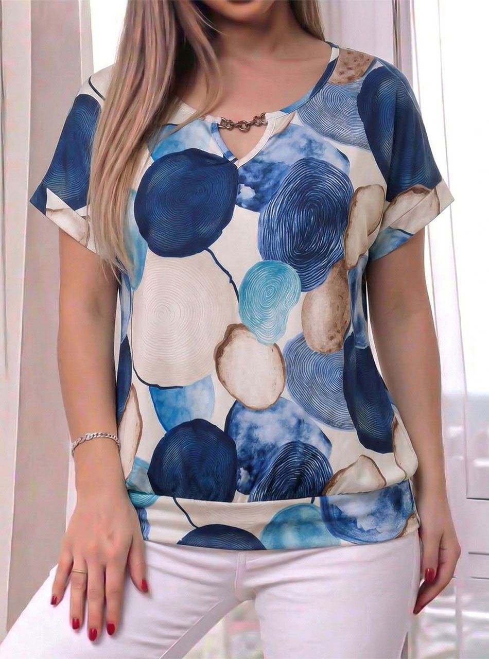 Passzés aljú, mintás felső VIII.