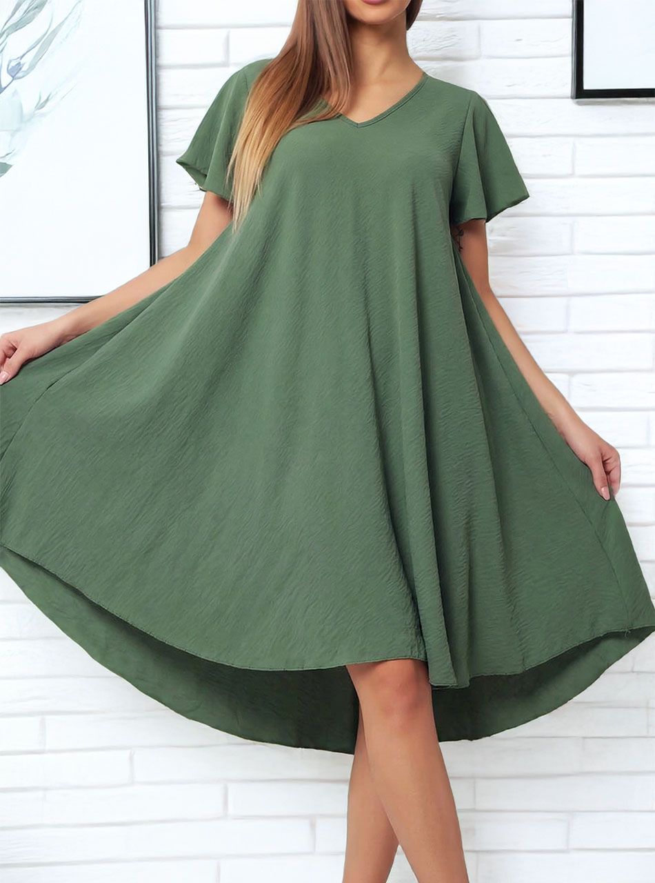 A vonalú, lenge ruha (kheki)