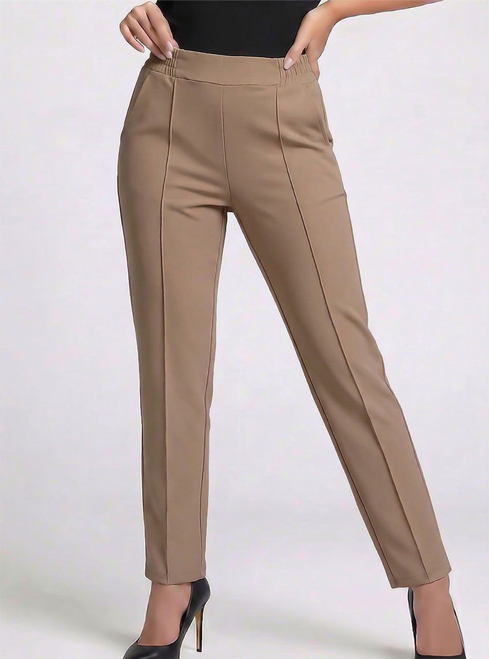 Tűzött elejű, zsebes nadrág (tejeskávé II.)