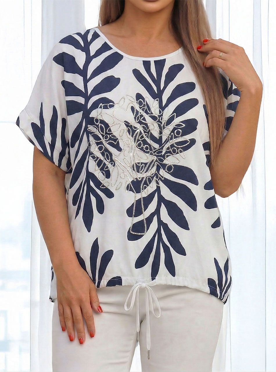 Alján kötős, mintás felső XI.