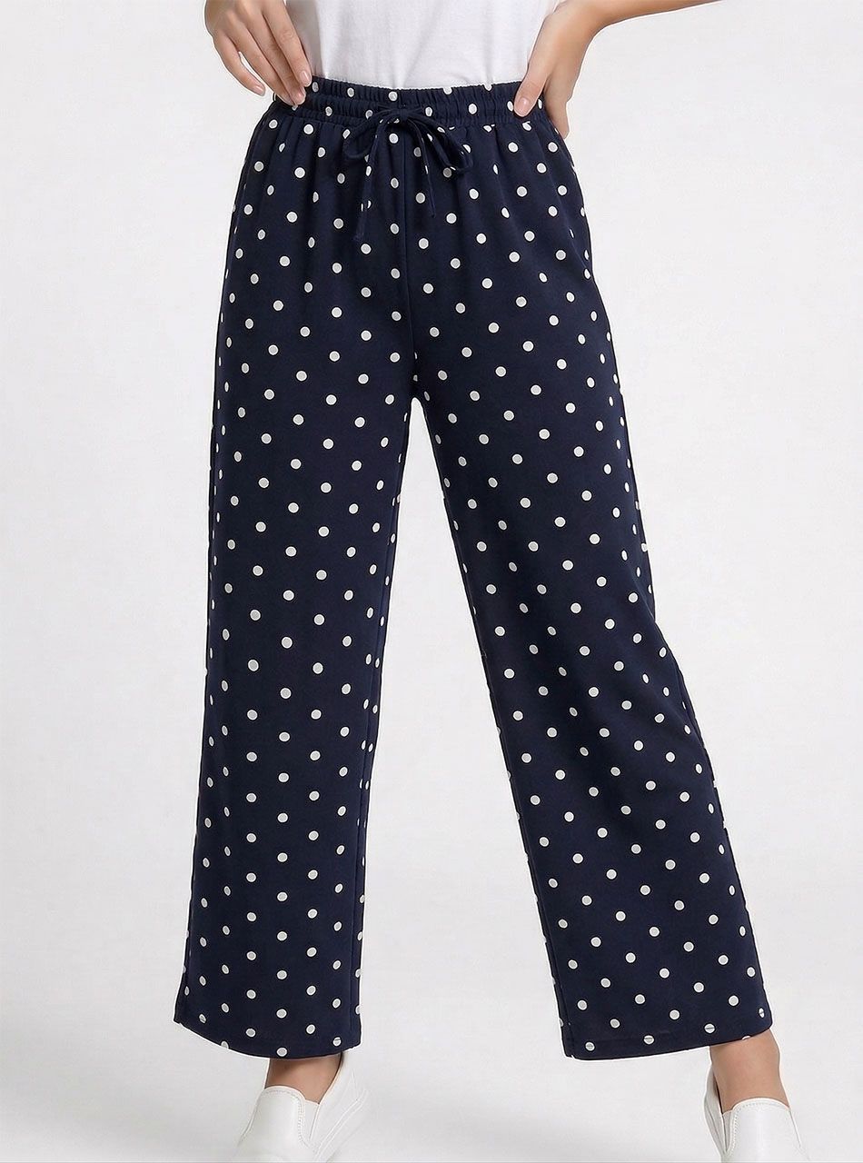 Lenge, pöttyös nadrág (sötétkék)