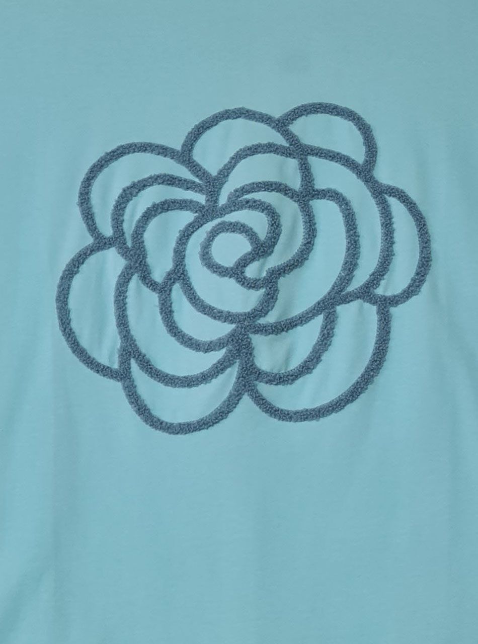 Virág mintás felső (vízzöld) 