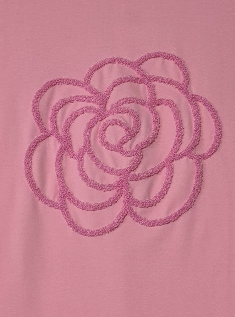 Virág mintás felső (rózsaszín)