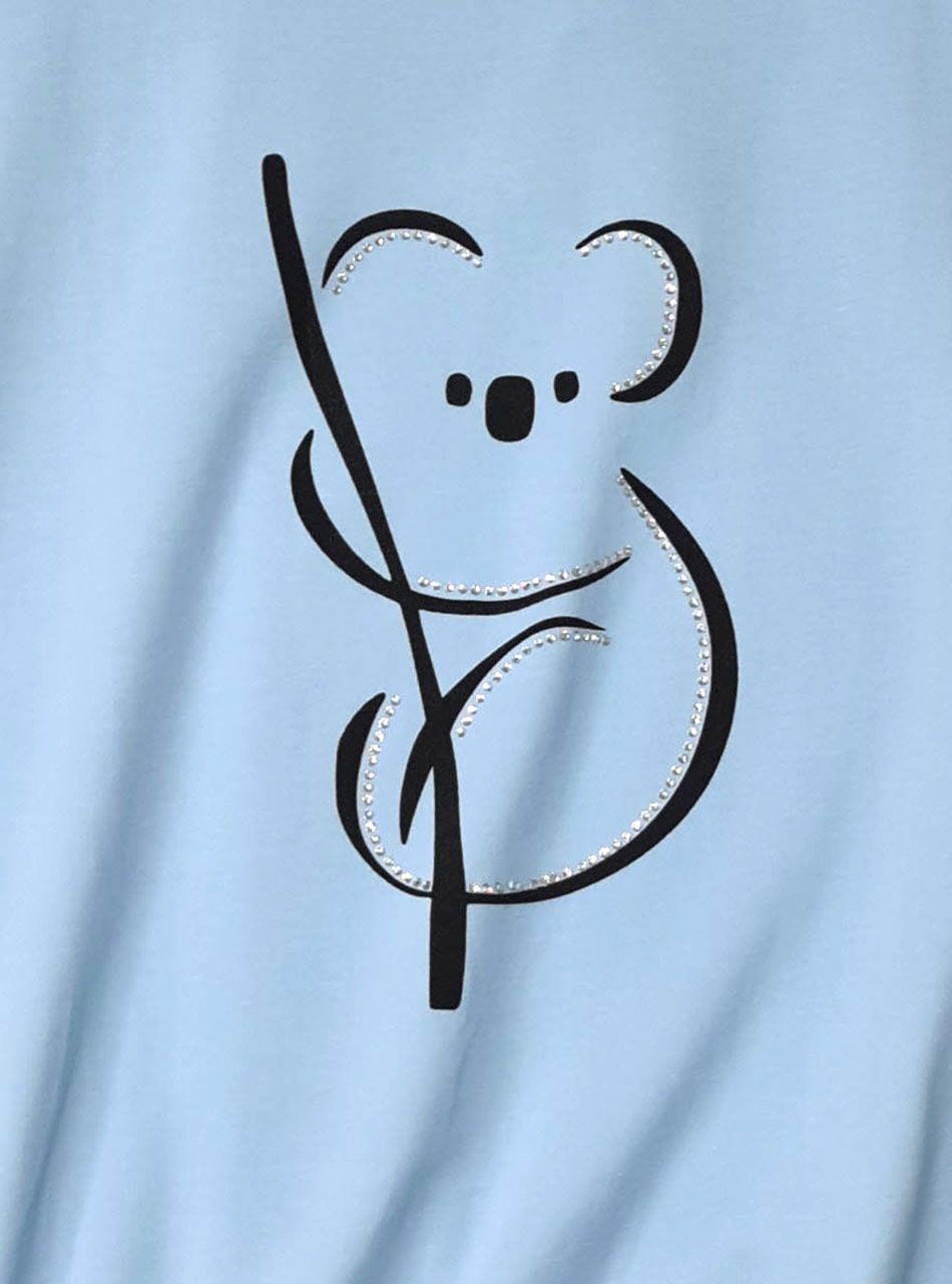 Passzés alú, koalás felső (világoskék)